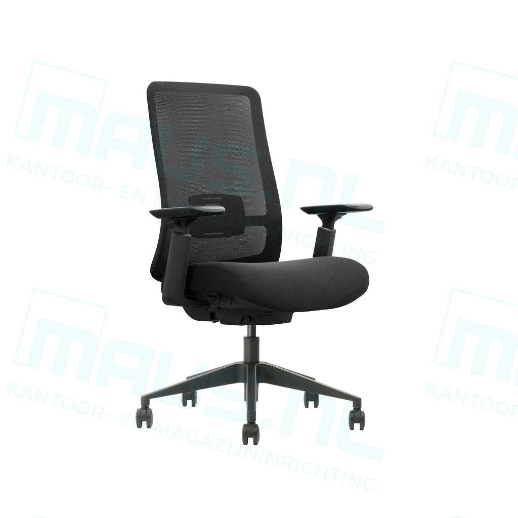 Bureaustoel Mcc-02 Next Netbespanning Zwart Zwart / Bureaustoelen