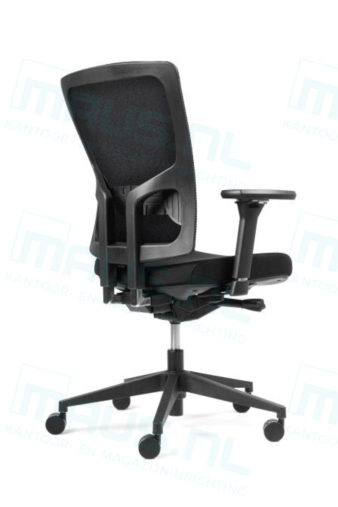 Bureaustoel Mcp-05B Gestoffeerde Rug Zwart Bureaustoelen