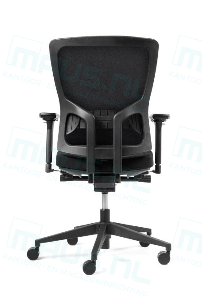 Bureaustoel Mcp-05B Gestoffeerde Rug Zwart Bureaustoelen