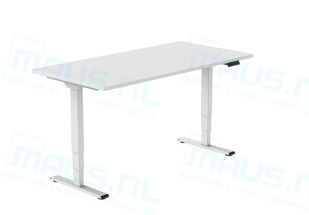 Elektrisch Bureau Dsq Euro125 160X80Cm Wit Ral 9016 / Bureaus