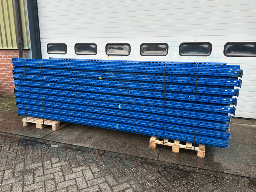 Gebruikte palletstelling Nimar l Sterke set van 14 staanders en 56 Liggers l Draagvermogen 2100 KG