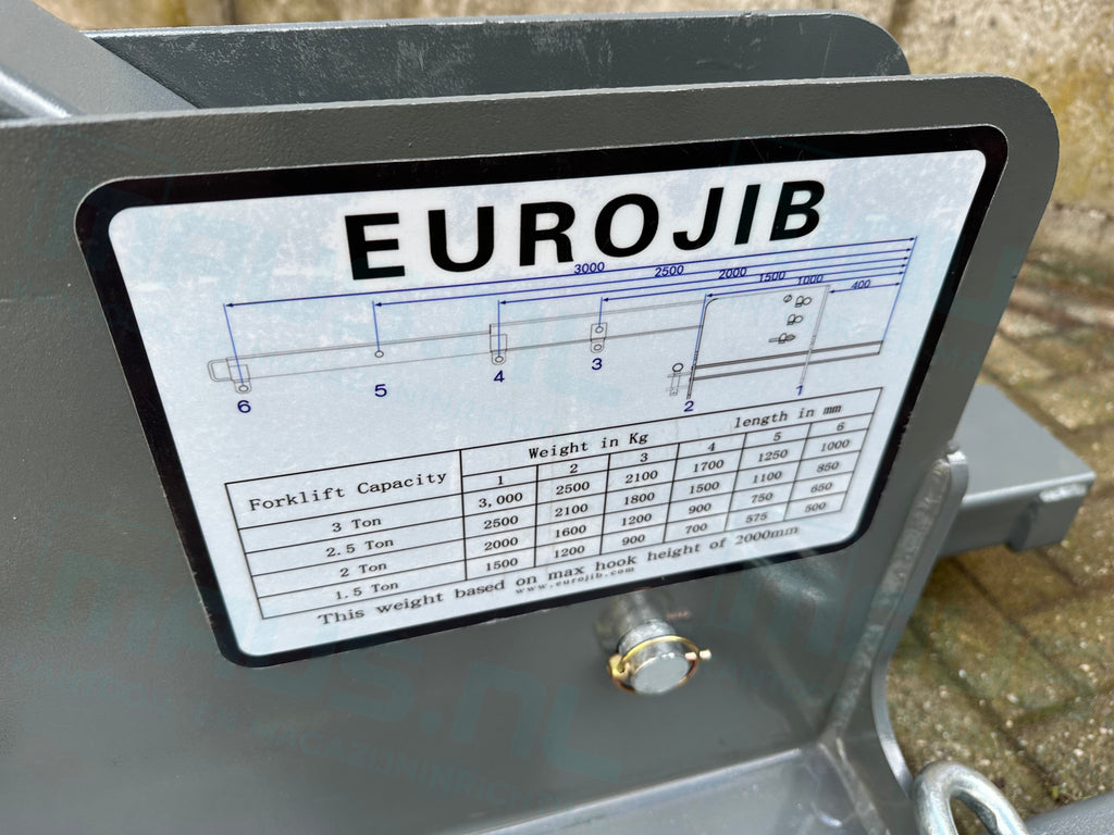 Hijsjib l Eurojib l Verlengjib l 3 Tons l