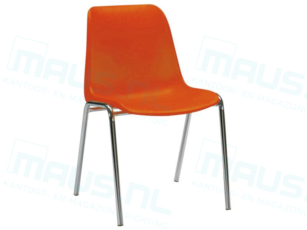 Kantinestoel Ks04 Oranje Kantinestoelen