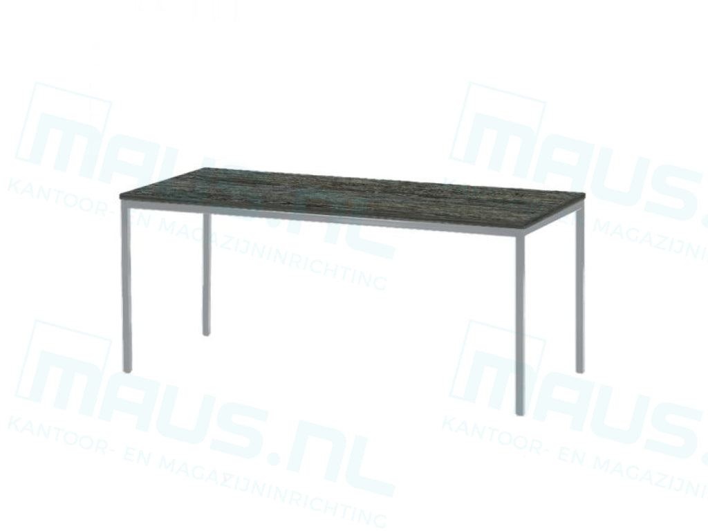 Kantinetafel Tabl 120X80Cm Aluminium Ral 9006 / Logan Eiken Bureaus