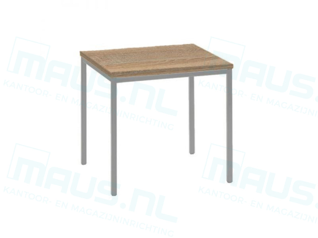 Kantinetafel Tabl 80X80Cm Aluminium Ral 9006 / Robson Eiken Bureaus