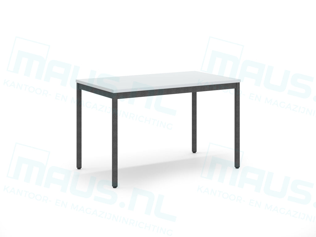 Kantinetafel Tabl B 120X70 Cm Zwart Hamerslag / Lichtgrijs Bureaus