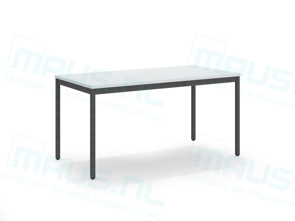 Kantinetafel Tabl B 150X75 Cm Zwart Hamerslag / Lichtgrijs Bureaus