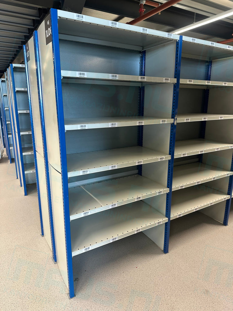 Legbordstelling l Stow l gebruikt l blauw/wit l 50cm diep