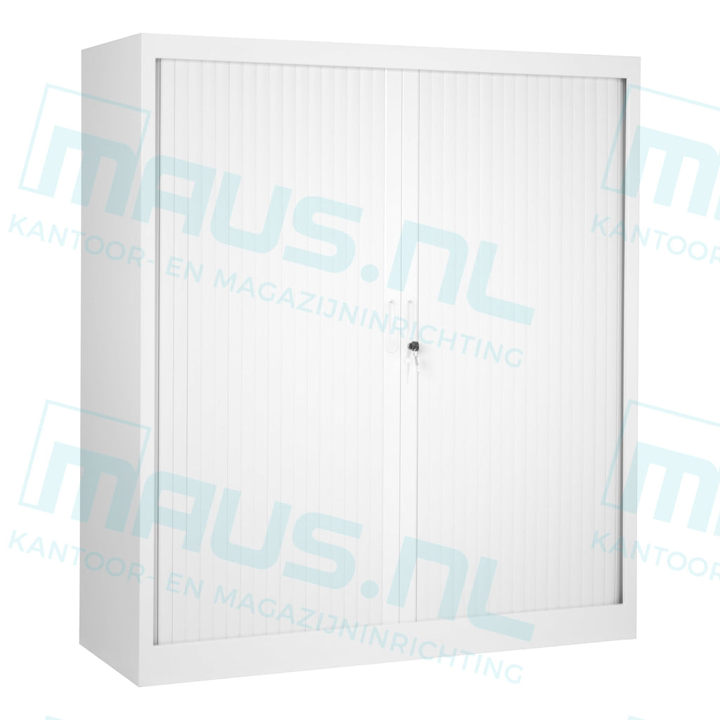 Roldeurkast Cab135-120 Wit 135 X 120 45 Cm Ral 9010 Roldeurkasten