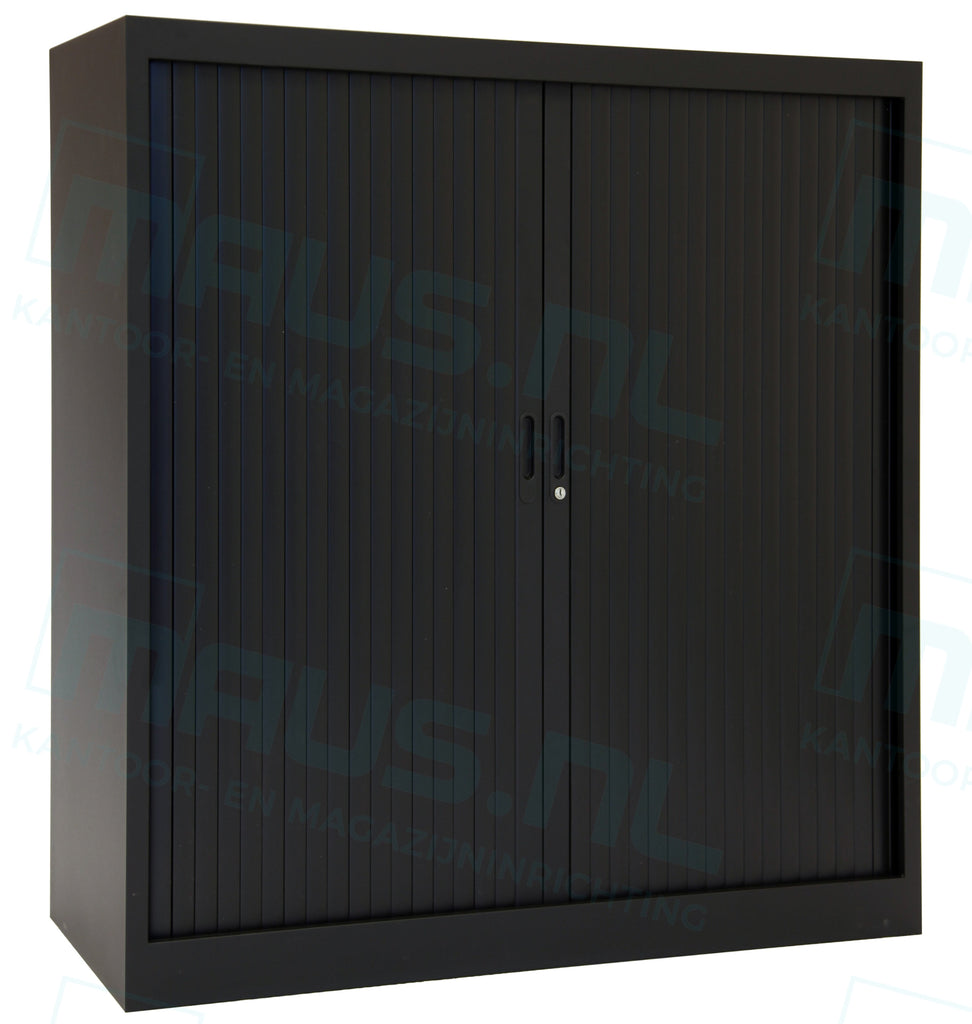 Roldeurkast Cab135-120 Zwart 135 X 120 45 Cm Ral 9005 Roldeurkasten