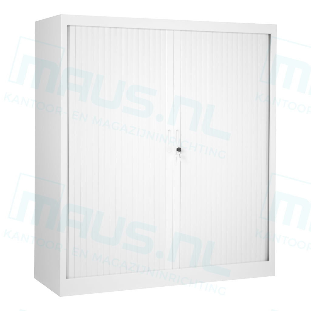 Roldeurkast Cab135-120 Wit 135 X 120 45 Cm Ral 9010 Roldeurkasten