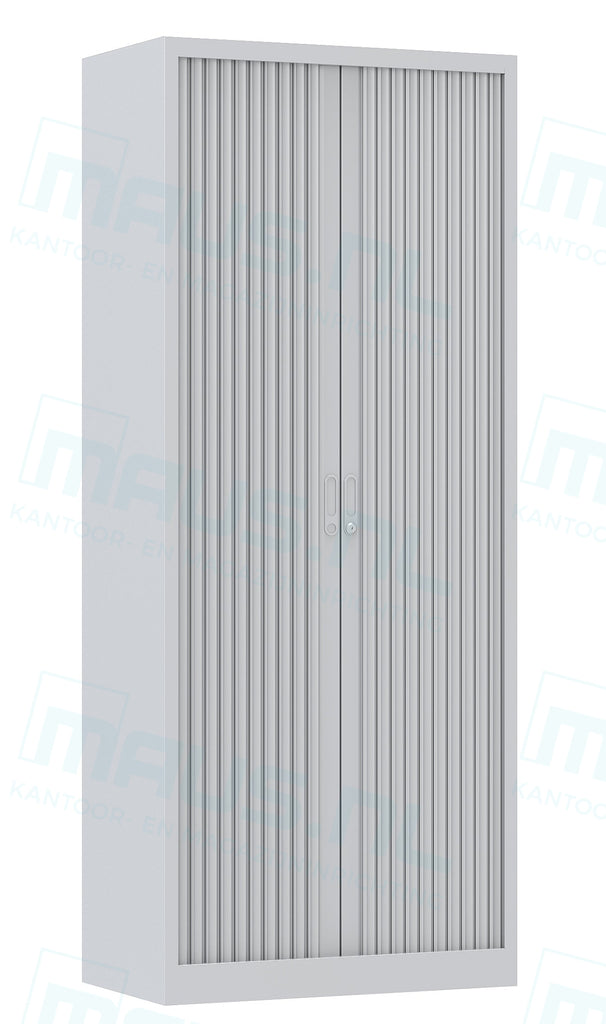 Roldeurkast Cab195-80 Aluminium 195 X 80 45 Cm Ral 9006 Roldeurkasten