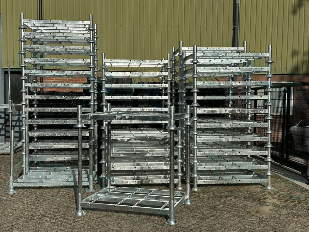Stapelrek Enkel l 1370x1000 l Nieuw l thermisch verzinkt l