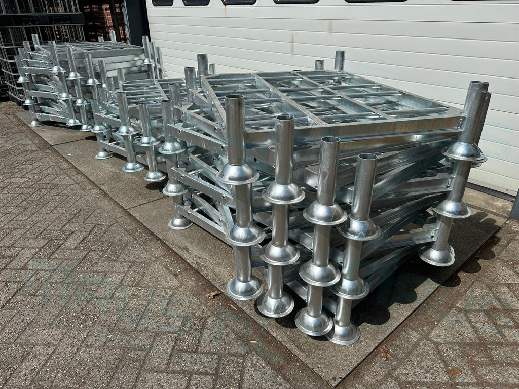 Stapelrek Enkel l 1370x1000 l Nieuw l thermisch verzinkt l