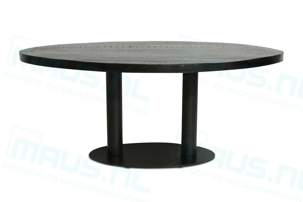 Tafel Tabl W Ovaal 200X100 Cm Zwart / Bureaus